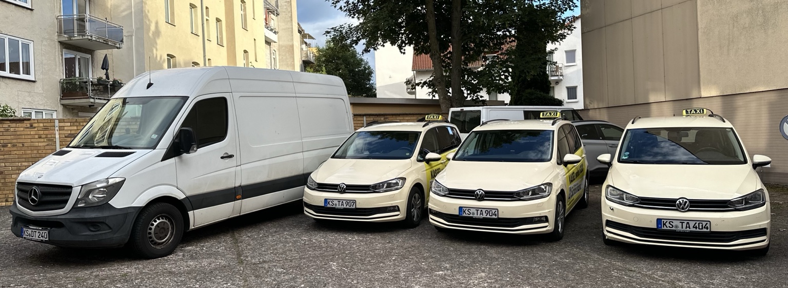 Taxi und Transportfahrzeuge